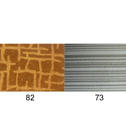 Set deurpanelen, niet-Pallas, tot 1969 jersey (wafelpatroon), volledig gestoffeerd, met armleuning van schuim
