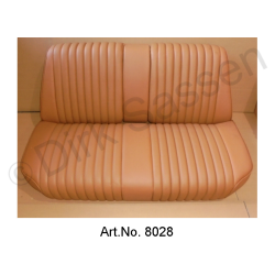 Seat covers, front seats and rear seat, Skai, light brown, fully assembled