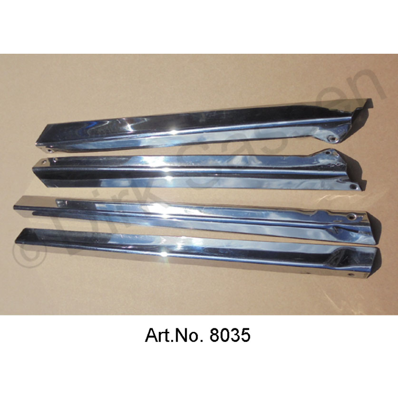 Panneaux pour panneaux A et C, jeu de 4 pièces, inox, poli, d'occasion