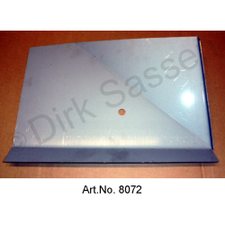 Repair sheet for car floor, footwell, front, passenger side