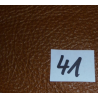 Seat covers, front seats and back seat, leather, light brown, not mounted