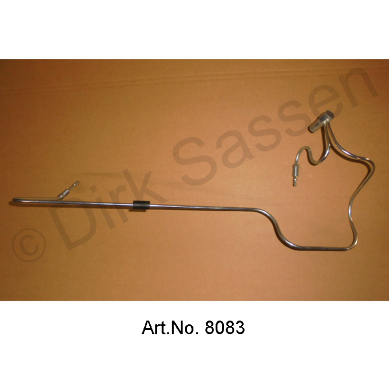 Hydraulische leiding, achtergedeelte, links, tot 1965, versie ID, verbindingsstuk slechts 1 gat
