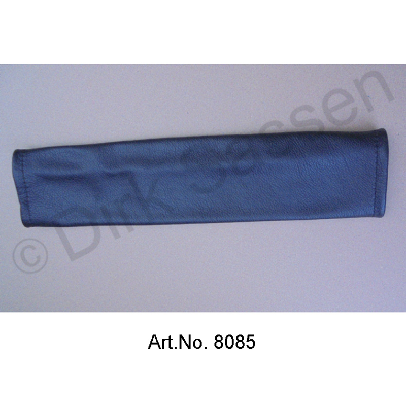 Cubierta para manguera de calefacción, Pallas, cuero, negro, espacio para los pies a la izquierda