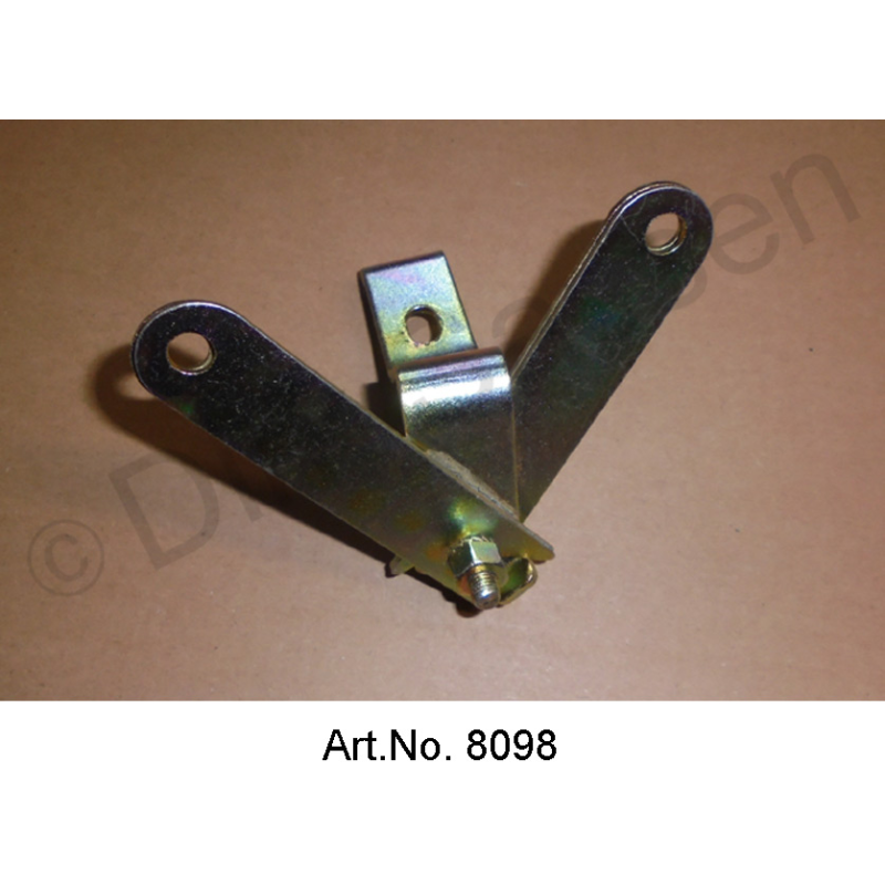 Horn holder, from 1969, yellow chromated