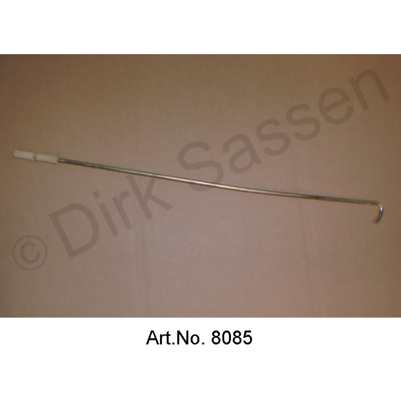 Rod on vibration damper for headlights, with plastic sleeve, white, used