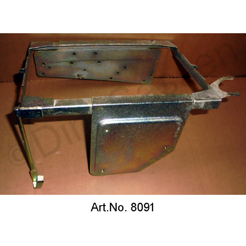 Batterierahmen, ab 1969, mit Halter und Regler, gelb chromatiert