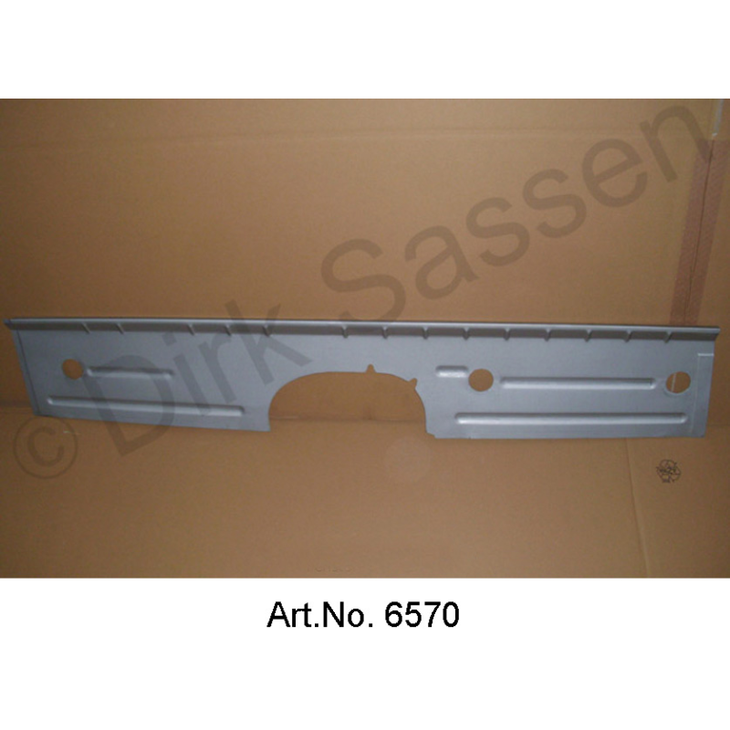 Bottom edge (lower sill), left, with double bead, 1-piece, to tank area, 24 cm wide