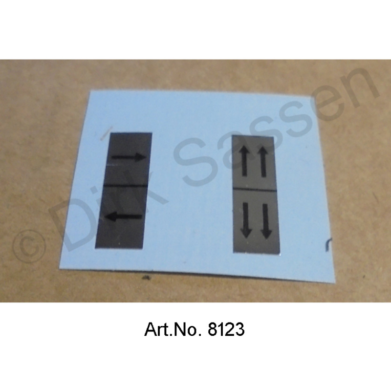 Set d'autocollants pour boutons poussoirs, feux de détresse et feux de stationnement