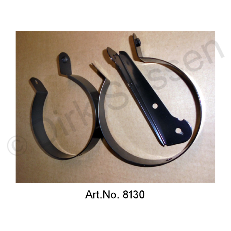 Luftschlauch-Halterungssatz, 3-teilig, für Kotflügel, links und rechts, bis 09/172, schwarz