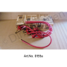 Ignition Cable Set, red, with caps, carburettor model, from DY 2/3