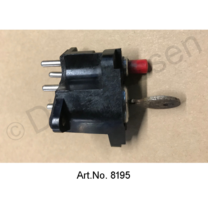 Contactslot, ID, gebruikt, tot 1965, rode startknop uitvoering