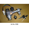 Ignition lock, for switch car, replacement type, with 6 connections and push button, new part, from 1969