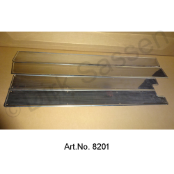 Jeu de panneaux pour porte, intérieur, Pallas, Inox, nouvelle fabrication