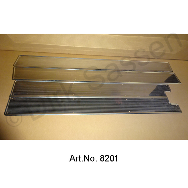 Jeu de panneaux pour porte, intérieur, Pallas, Inox, nouvelle fabrication