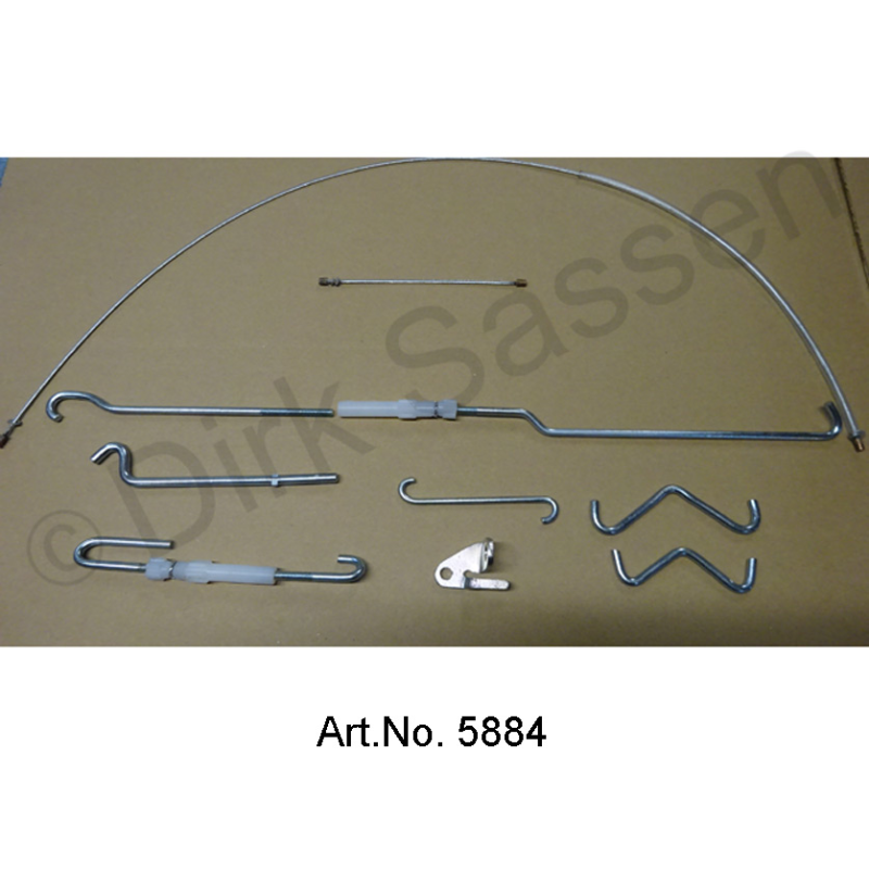 Headlight set, with trains and handlebar etc., for high beam headlamps