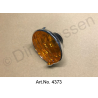 Turn signal glass, rear, with housing