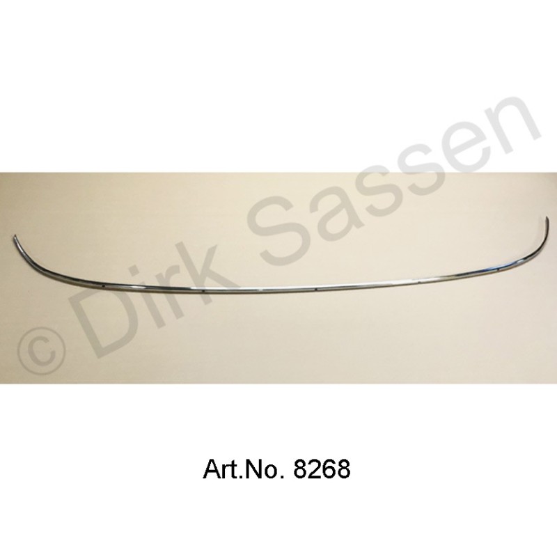 Decorative strip on the hood, outside