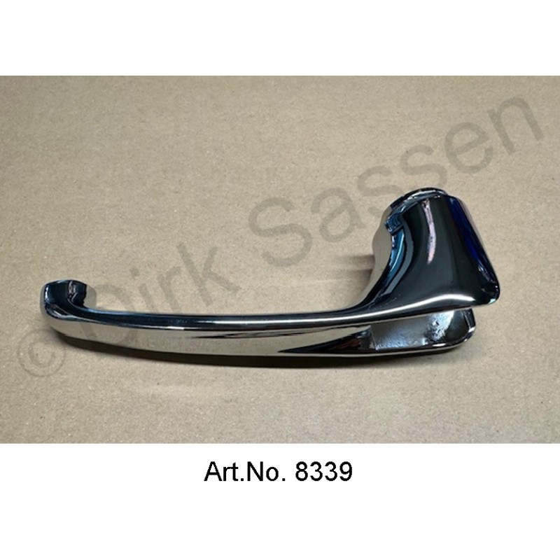 Poignée de porte, vierge, à l'intérieur, chromée, sans levier, adaptée à toutes les portes, gauche