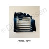 Ventilatierooster rechts, gebruikt, uit 1970, zilverkleurige opdruk, beschadigd