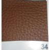 Appuie-tête large en similicuir marron