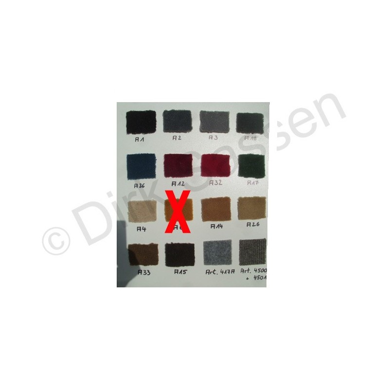 Jeu de tapis de coffre, Berline, complet