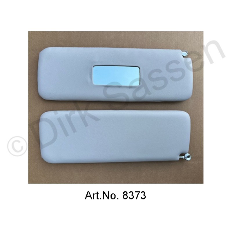 Zonnekleppen, set, Pallas, opnieuw bekleed, geen vervangingsonderdeel, randen genaaid