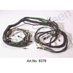 Arnés de cables, CA, 09/1967 a 09/1968, batería a la derecha, versión de exportación, con 8 fusibles