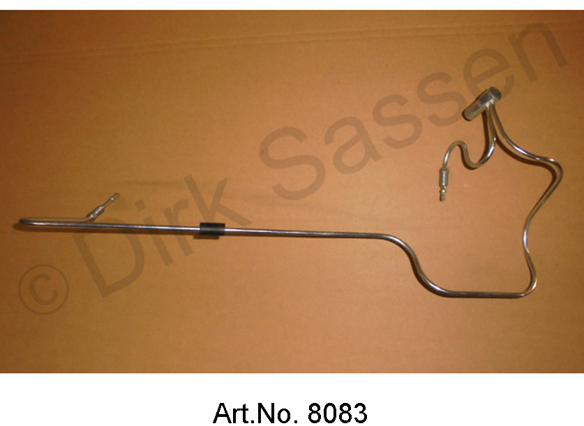Hydraulikleitung, Heckbereich, links, bis 1965, Version ID, Anschlussstück nur 1 Bohrung