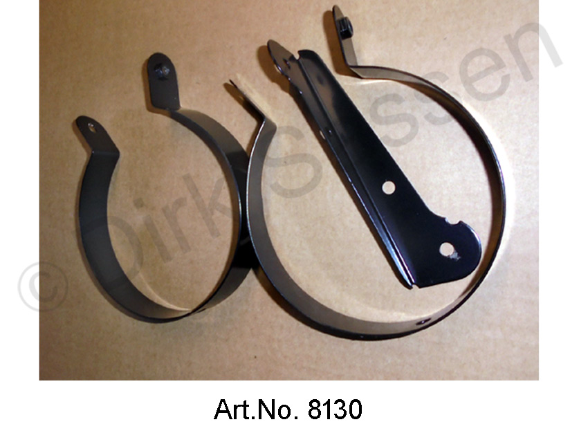 Luftschlauch-Halterungssatz, 3-teilig, für Kotflügel, links und rechts, bis 09/172, schwarz